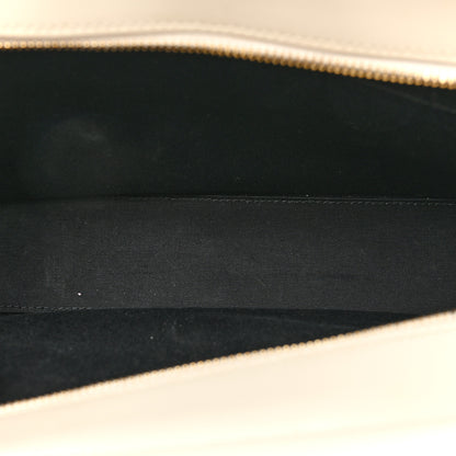 Saint Laurent Shiny Calfskin Medium Uptown Tote White 6 of 19