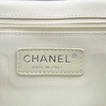 Chanel Washed Lambskin Chain Around Medium Messenger Bag Blue 12C 8 of 10