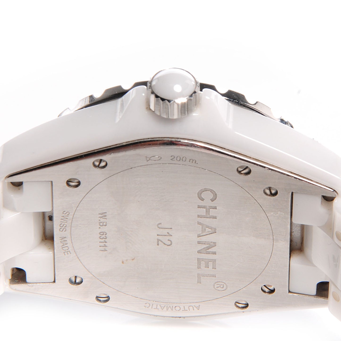 Stainless Steel Ceramic 38mm J12 Automatic Watch White