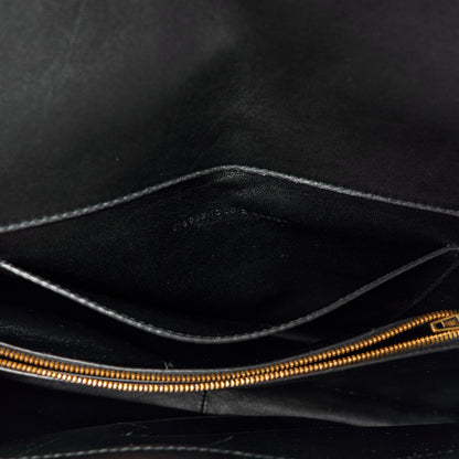 Balenciaga Grained Calfskin BB Round Shoulder Bag Black 8 of 12