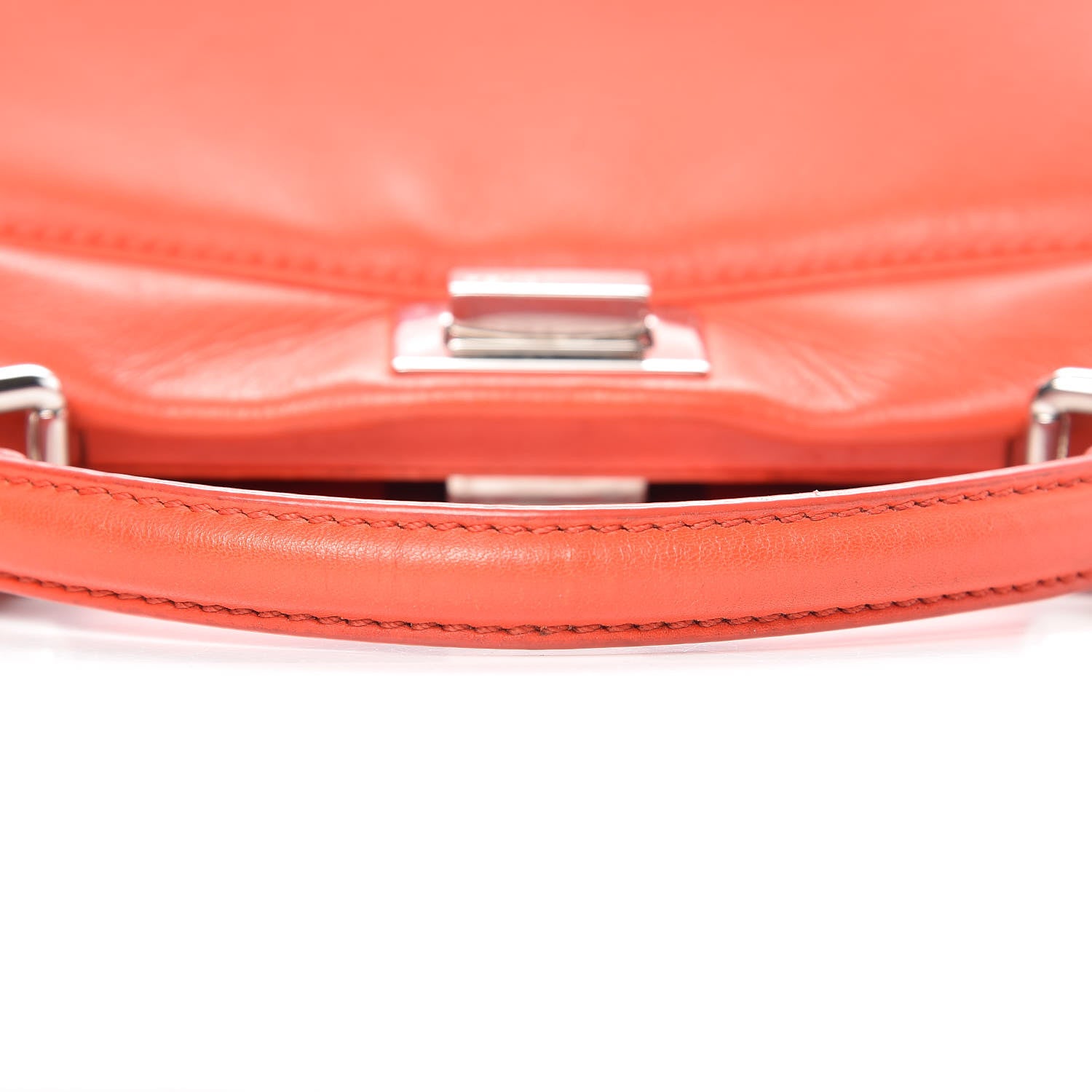 Fendi Nappa Mini Peekaboo Iconic Satchel Papavero 18 of 21