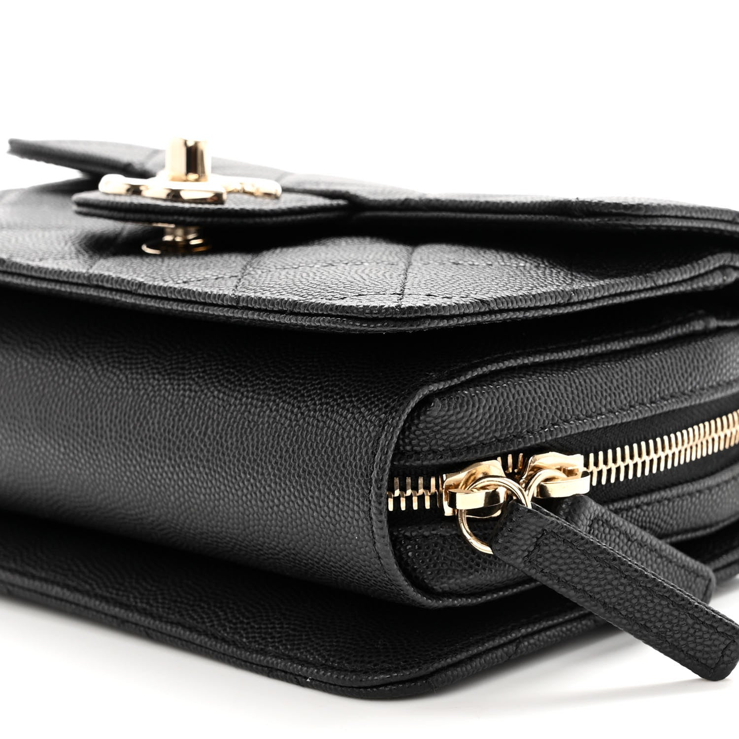 Chanel Caviar Quilted Like A Wallet Flap Black 9 of 10