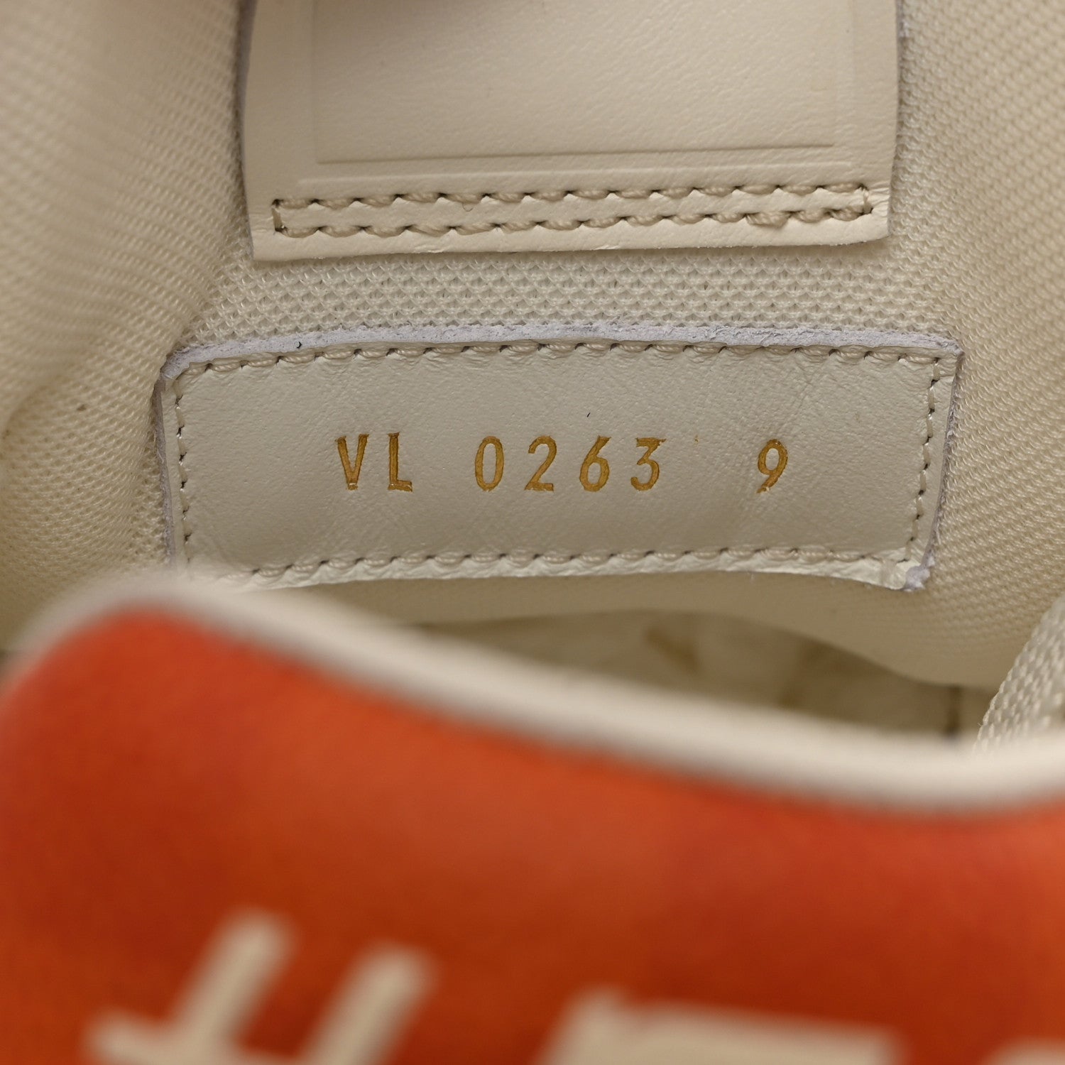 Louis Vuitton Damier Grained Calfskin Monogram Mens LV Trainer Sneakers 9 Orange 6 of 12