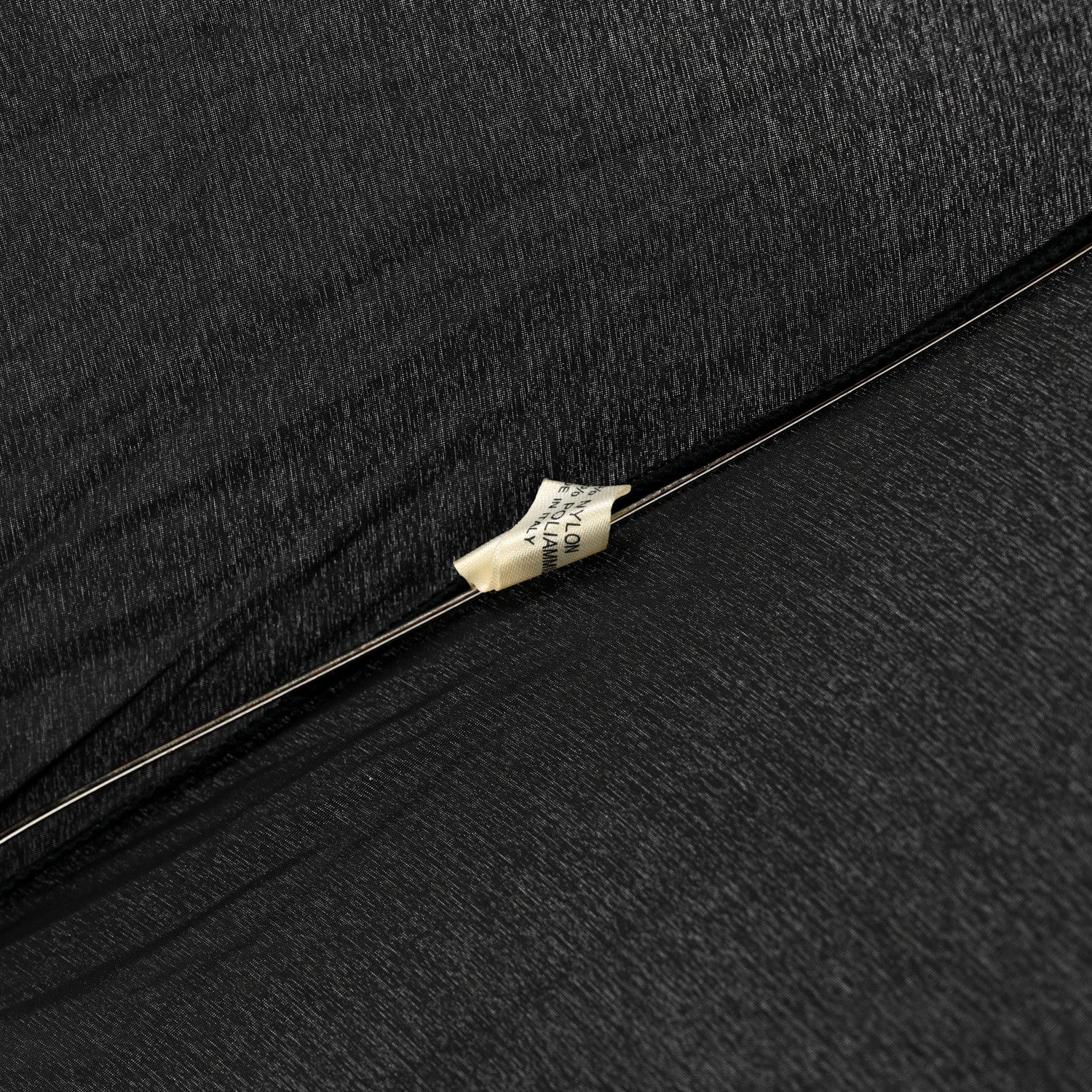 Chanel Nylon Grained Calfskin Umbrella With Case Black 6 of 7