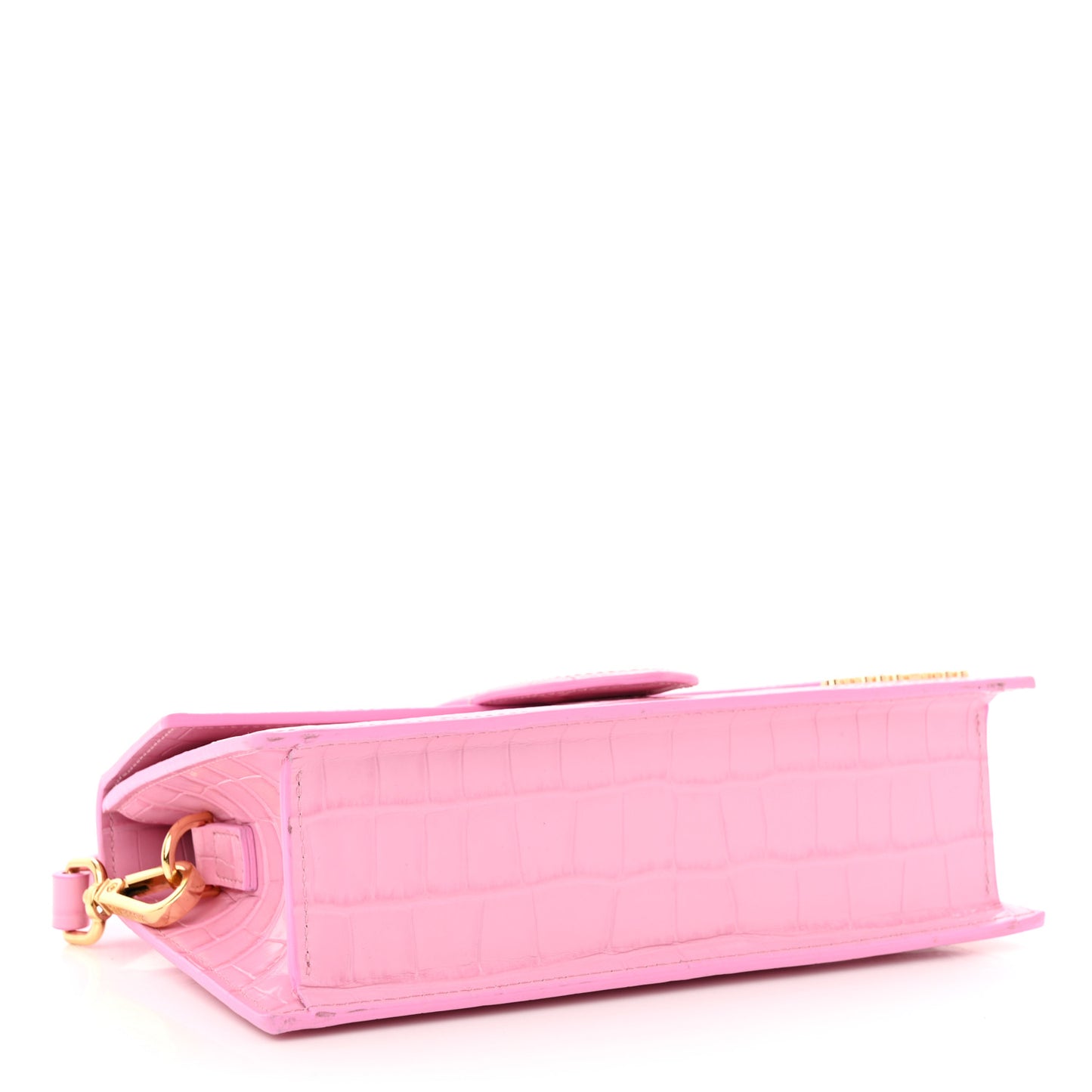 Calfskin Crocodile Embossed Le Grand Bambino Pink