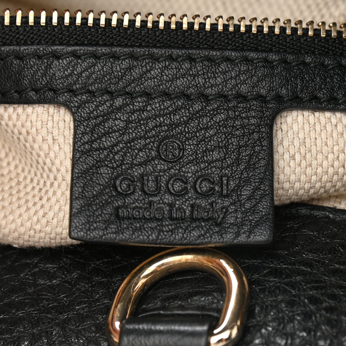 Pebbled Calfskin Medium Soho Chain Shoulder Bag Black