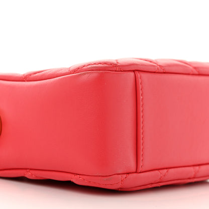 Chanel Lambskin Quilted CC Pearl Crush Camera Case Red 9 of 14