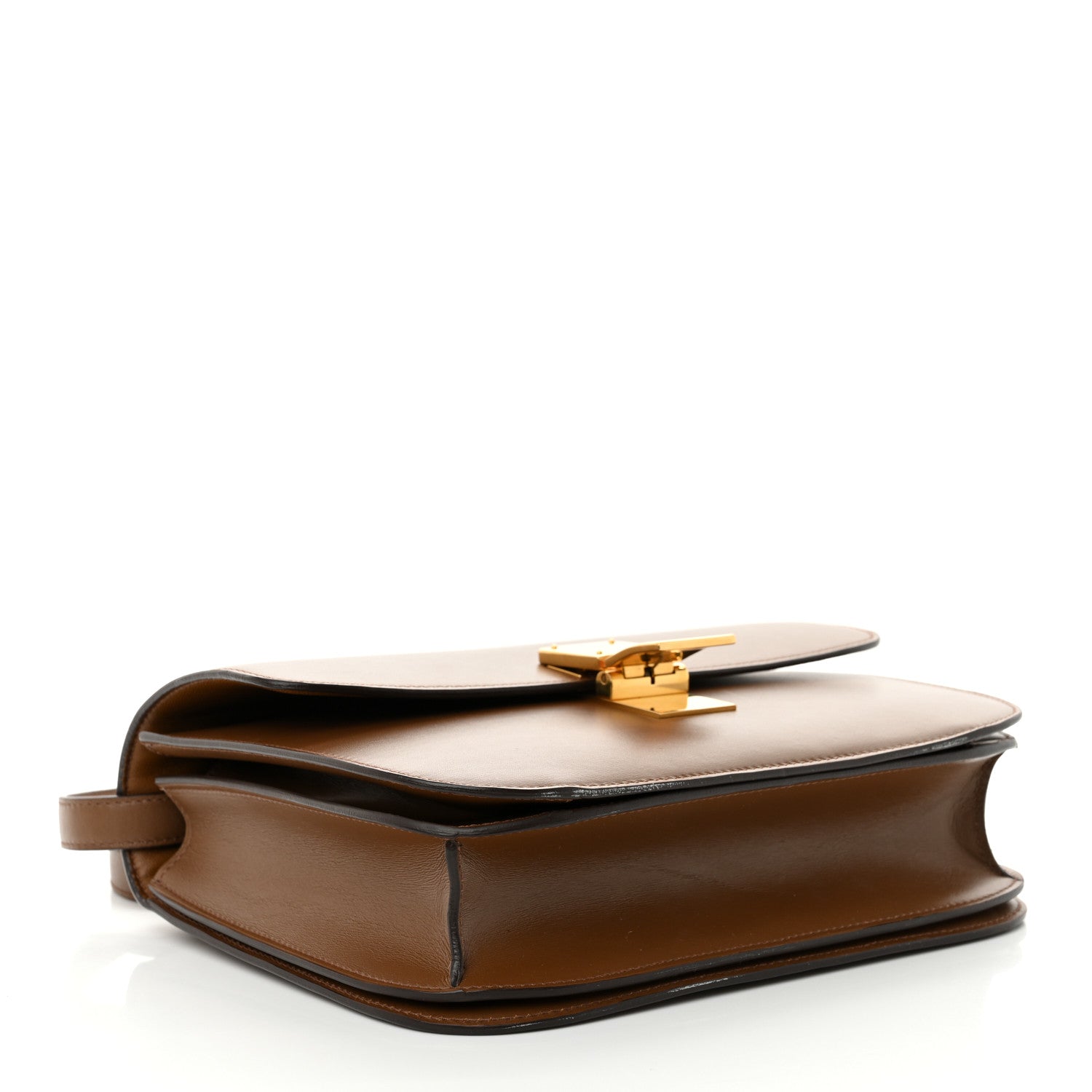 Celine Box Calfskin Medium Classic Box Flap Bag Camel 4 of 12