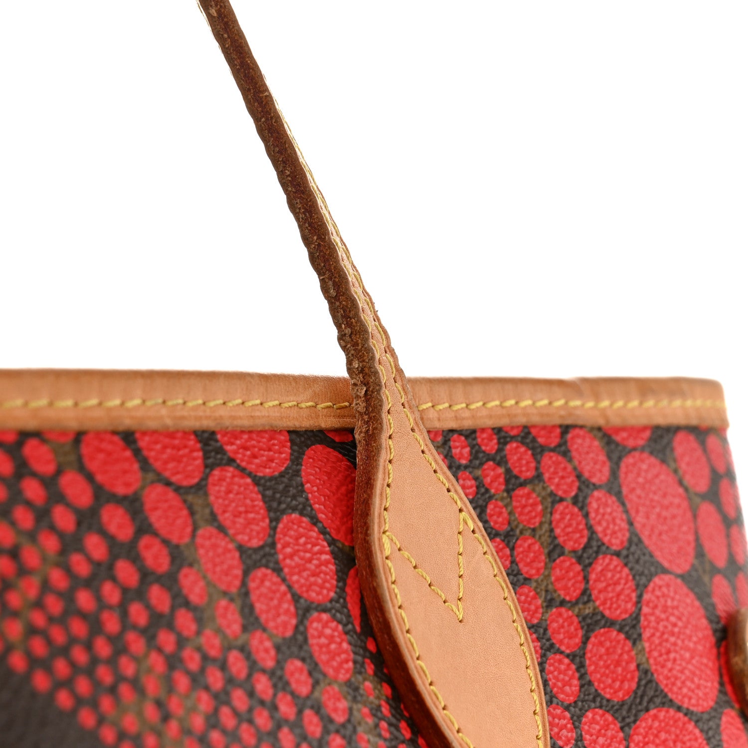 Louis Vuitton Monogram Kusama Waves Neverfull MM Red 21 of 21