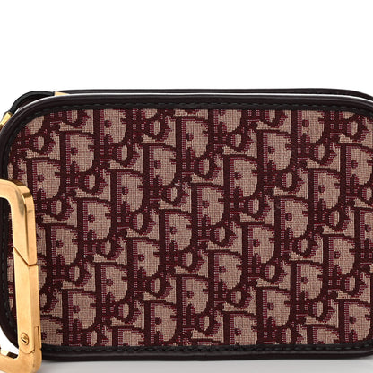 Christian Dior Oblique Diorquake Clutch Burgundy 7 of 10