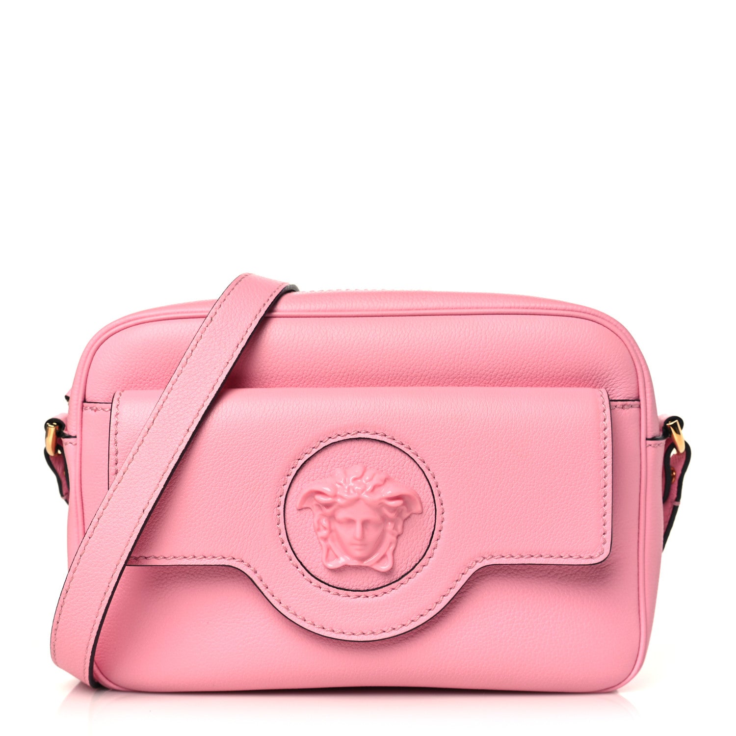 Versace Grained Calfskin Medusa Camera Bag Pink 1 of 8