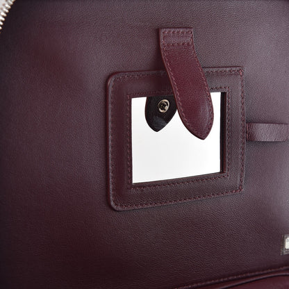 Chanel Metallic Caviar Quilted Large CC Filigree Vanity Case Silver 8 of 9