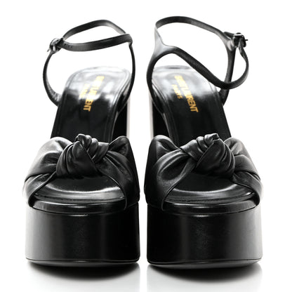 Saint Laurent Vendome Bianca 85 Platform Sandals 37.5 Black 2 of 8