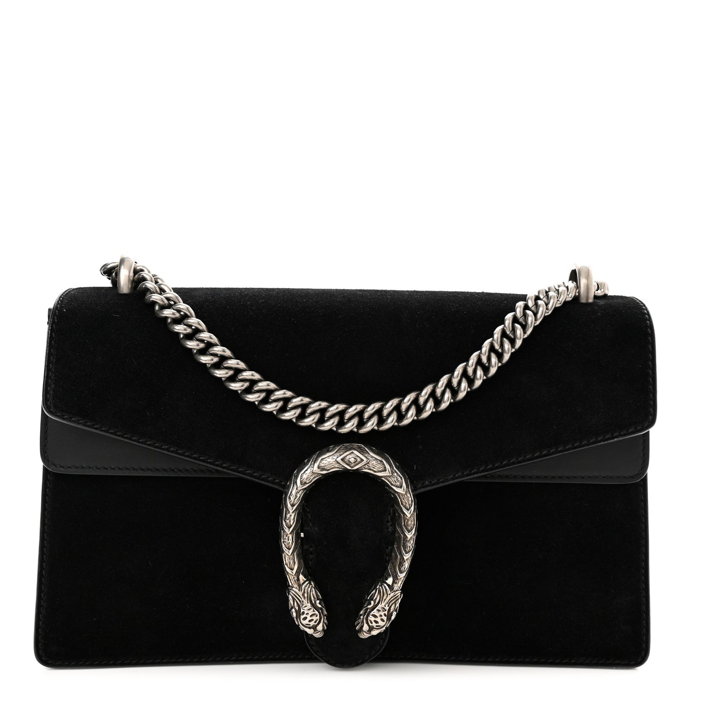 Suede Small Dionysus Shoulder Bag Black