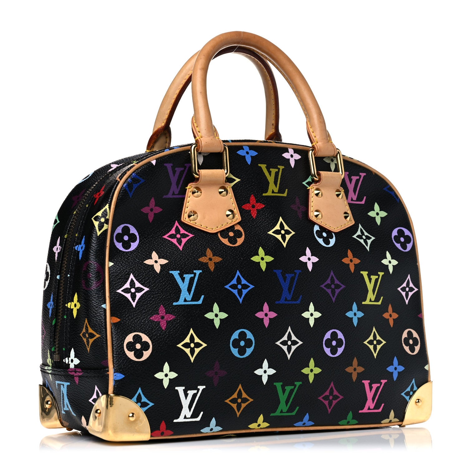 Louis Vuitton Monogram Multicolor Trouville Black 3 of 23