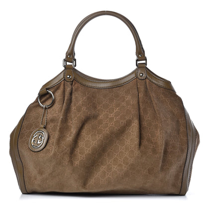 Gucci GG Corduroy Large Sukey Tote Brown 1 of 13