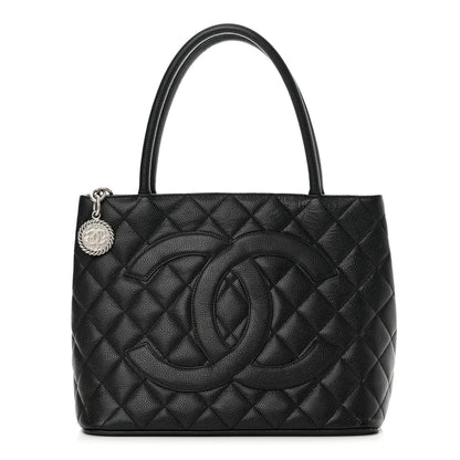 Chanel Caviar Quilted Medallion Tote Black 1 of 15