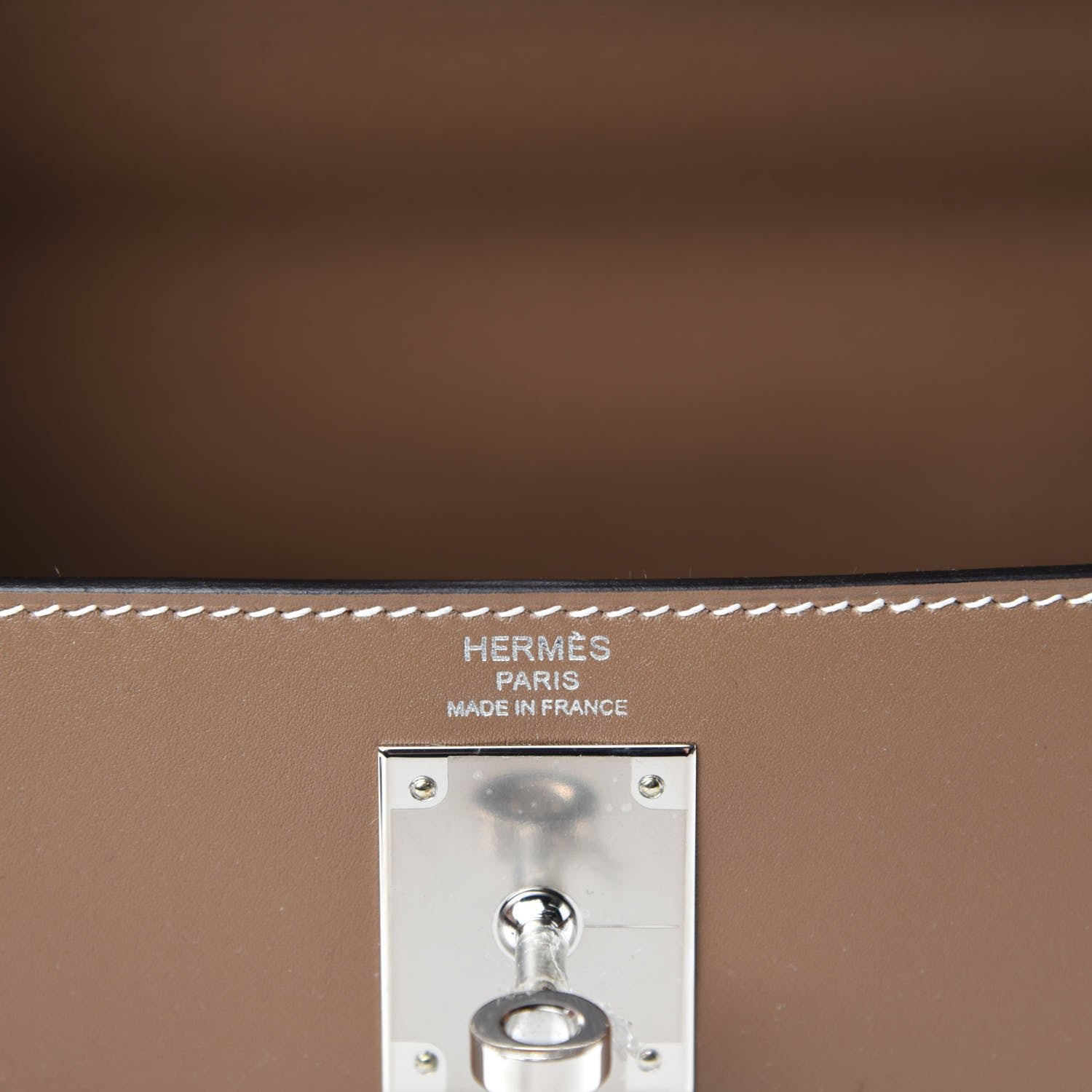 Hermes Tadelakt Kelly Sellier 28 Etoupe 10 of 13