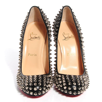 Christian Louboutin Nappa Fifi Spikes 100 Pumps 38.5 Black 2 of 7