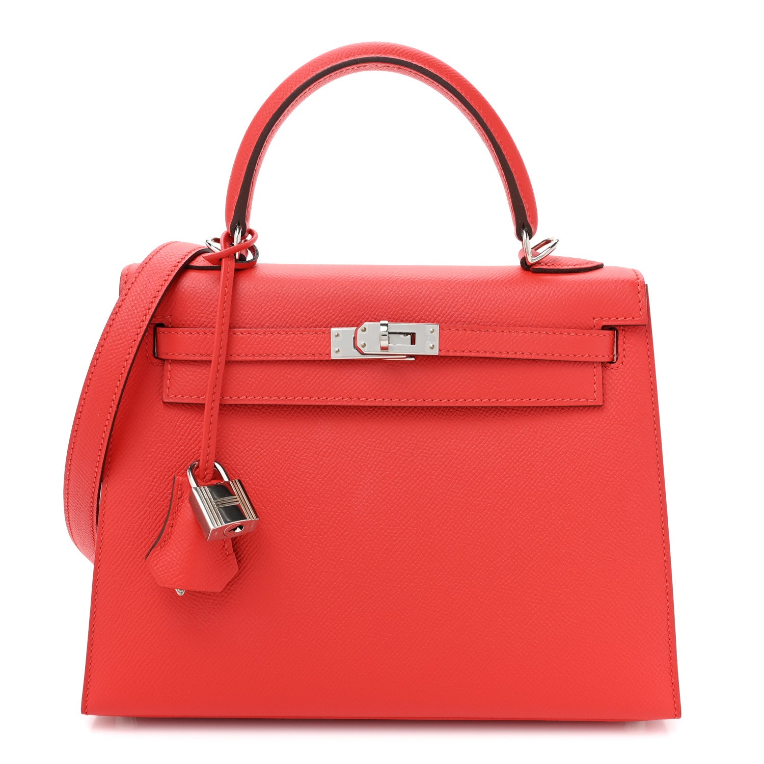 Hermes Epsom Kelly Sellier 25 Rouge Tomate 1 of 9