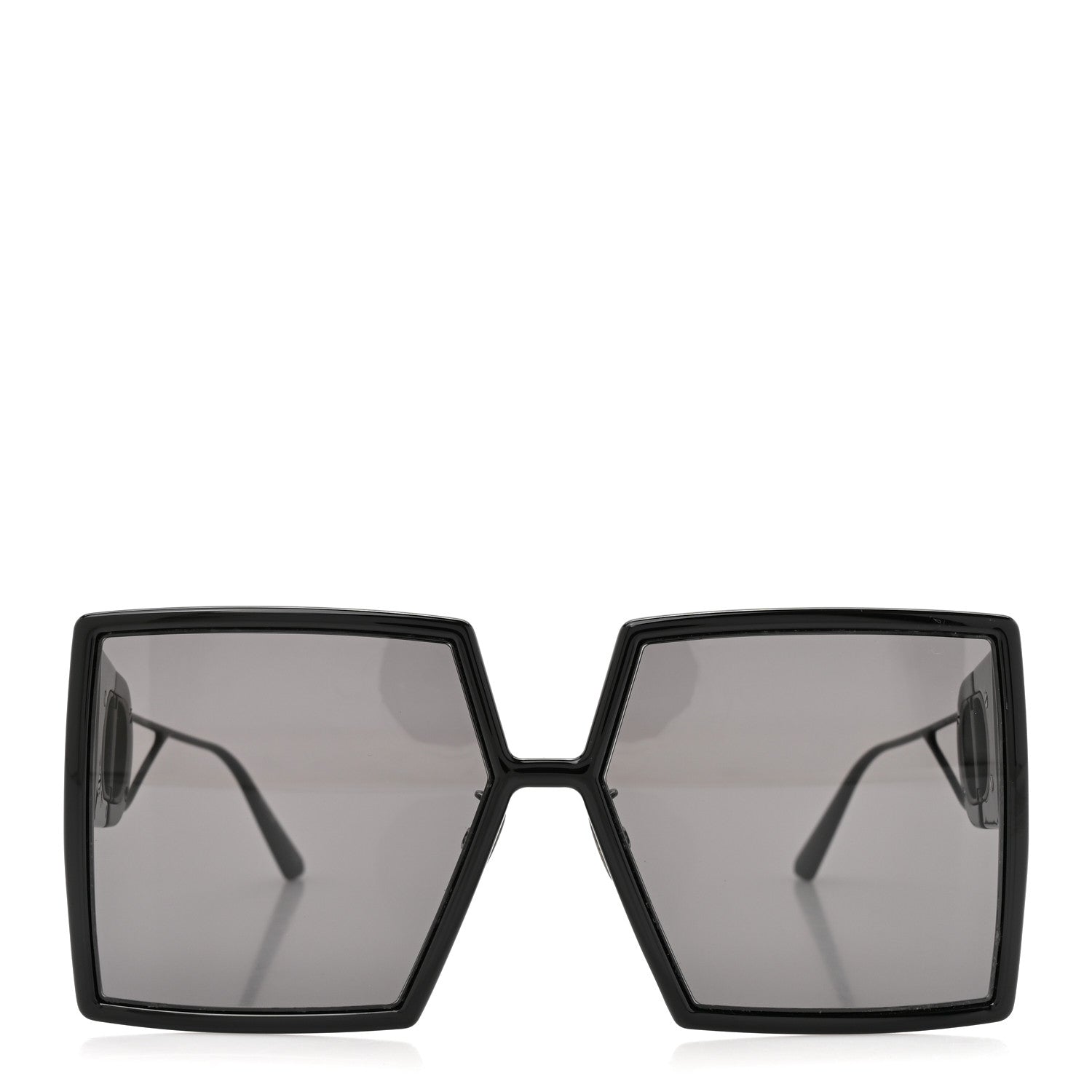 Christian Dior Acetate Monochrome Square 30 Montaigne SU Sunglasses Black Black 2 of 9