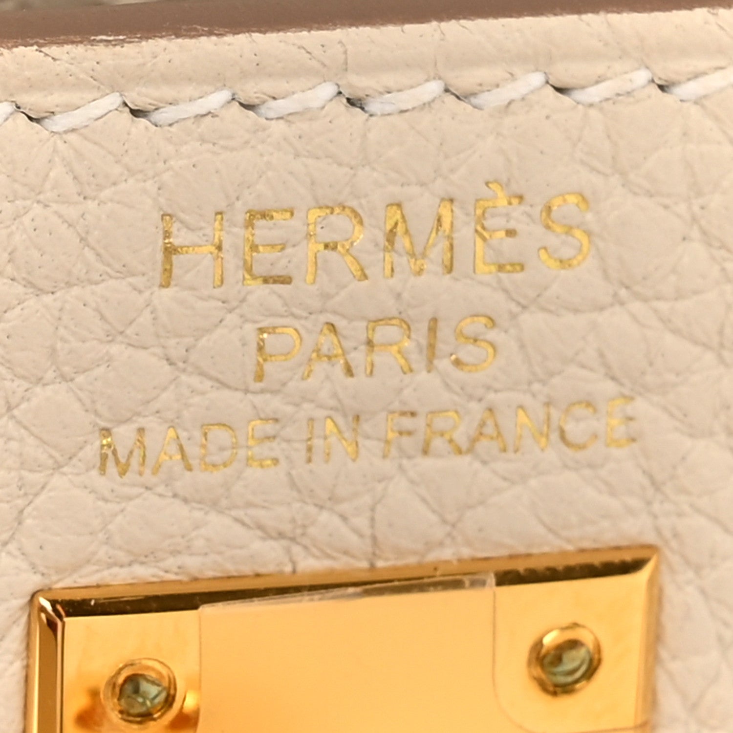 Hermes Togo Kelly Retourne 25 Craie 6 of 13