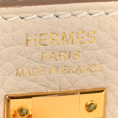 Hermes Togo Kelly Retourne 25 Craie 6 of 13