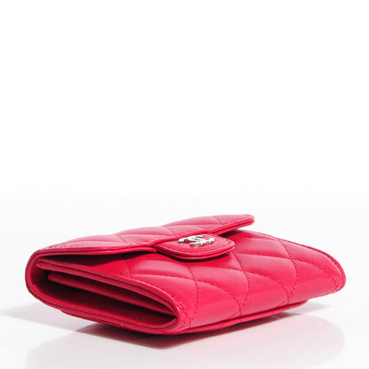 Chanel Lambskin Quilted Coin Purse Fuchsia 4 of 9