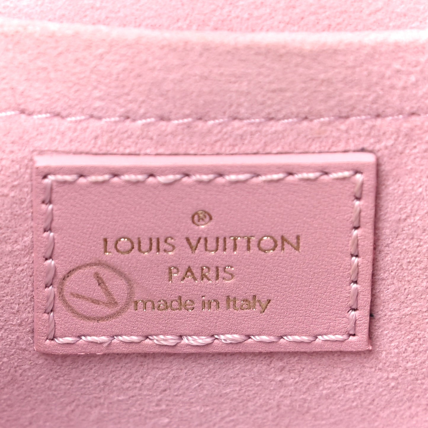 Calfskin Leopard Print New Wave Chain PM Light Pink