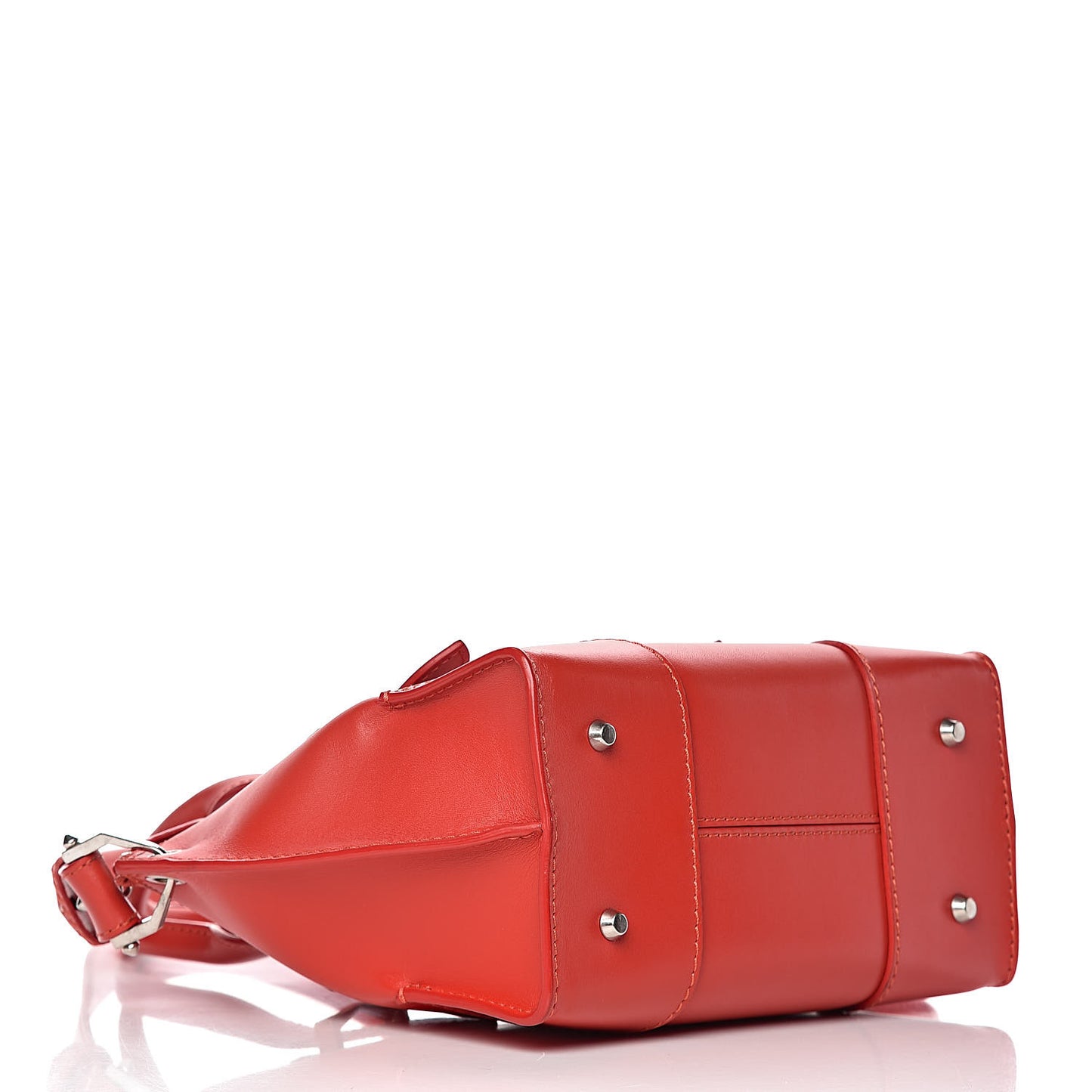 Smooth Calfskin Small Legend Satchel Red