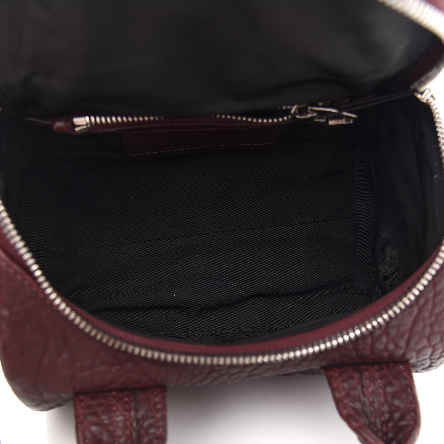 Alexander Wang Pebbled Lambskin Mini Rockie Beet Rhodium Hardware 5 of 8