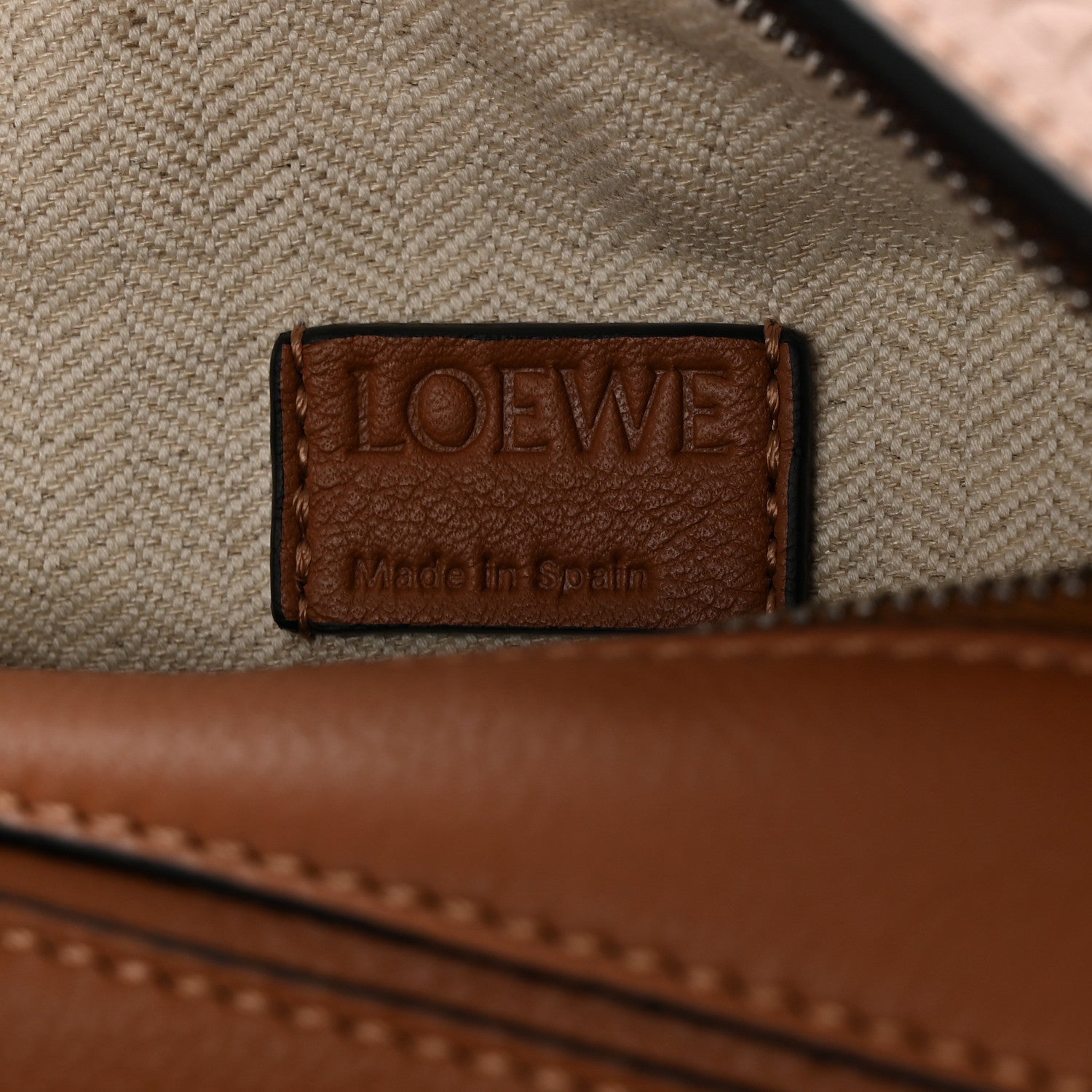 Loewe Calfskin Mini Puzzle Bumbag Tan 6 of 10