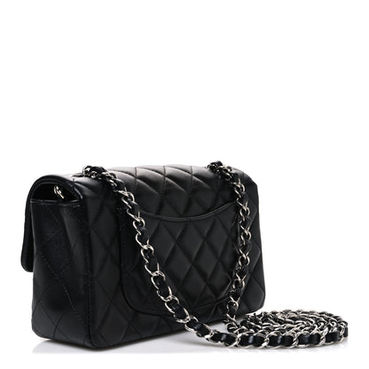 Chanel Lambskin Quilted Mini Rectangular Flap Black 3 of 10