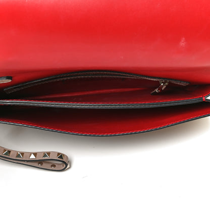 Valentino Garavani Nappa Rockstud Wristlet Clutch Poudre 5 of 10
