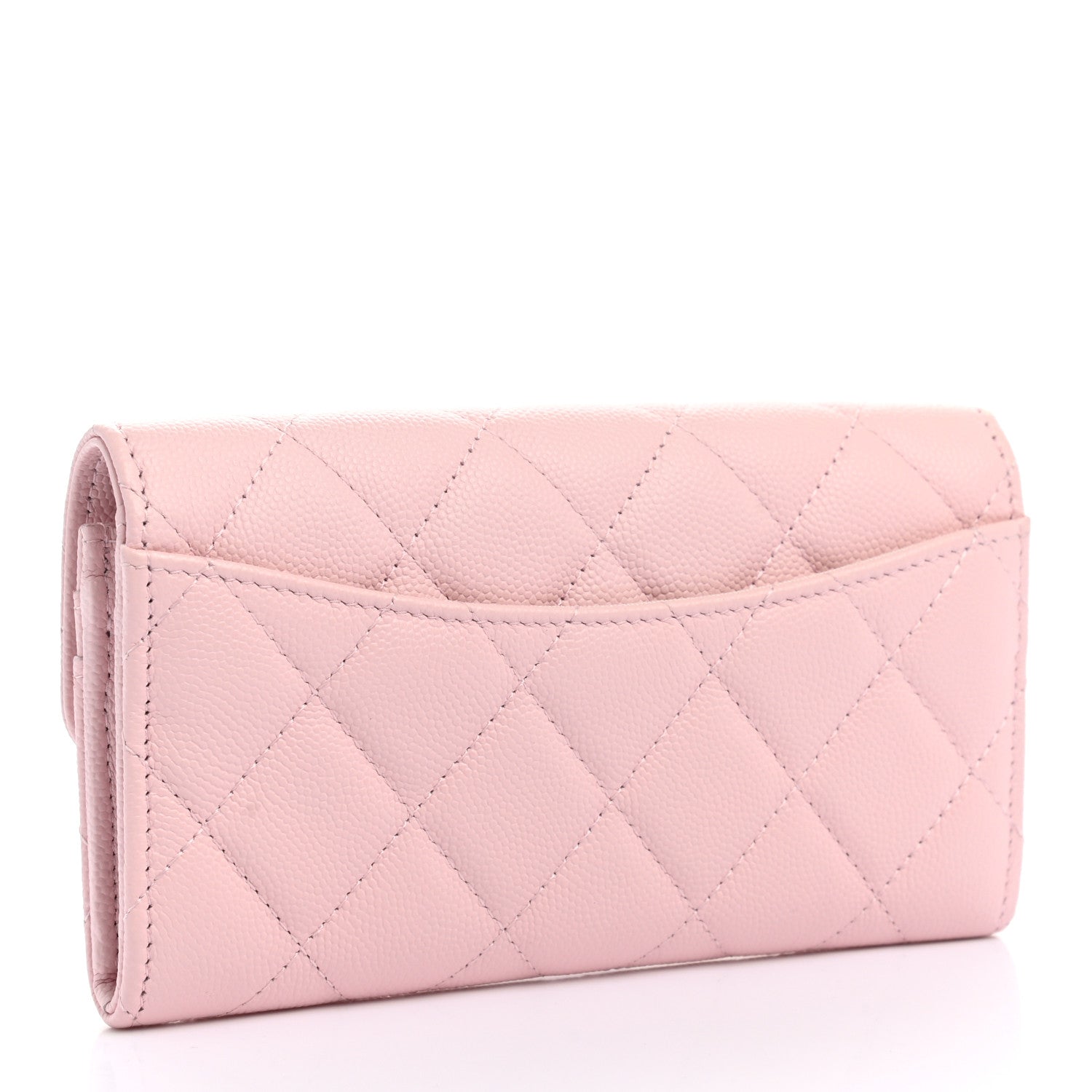 Chanel Caviar Quilted Medium Flap Wallet Light Pink 3 of 9