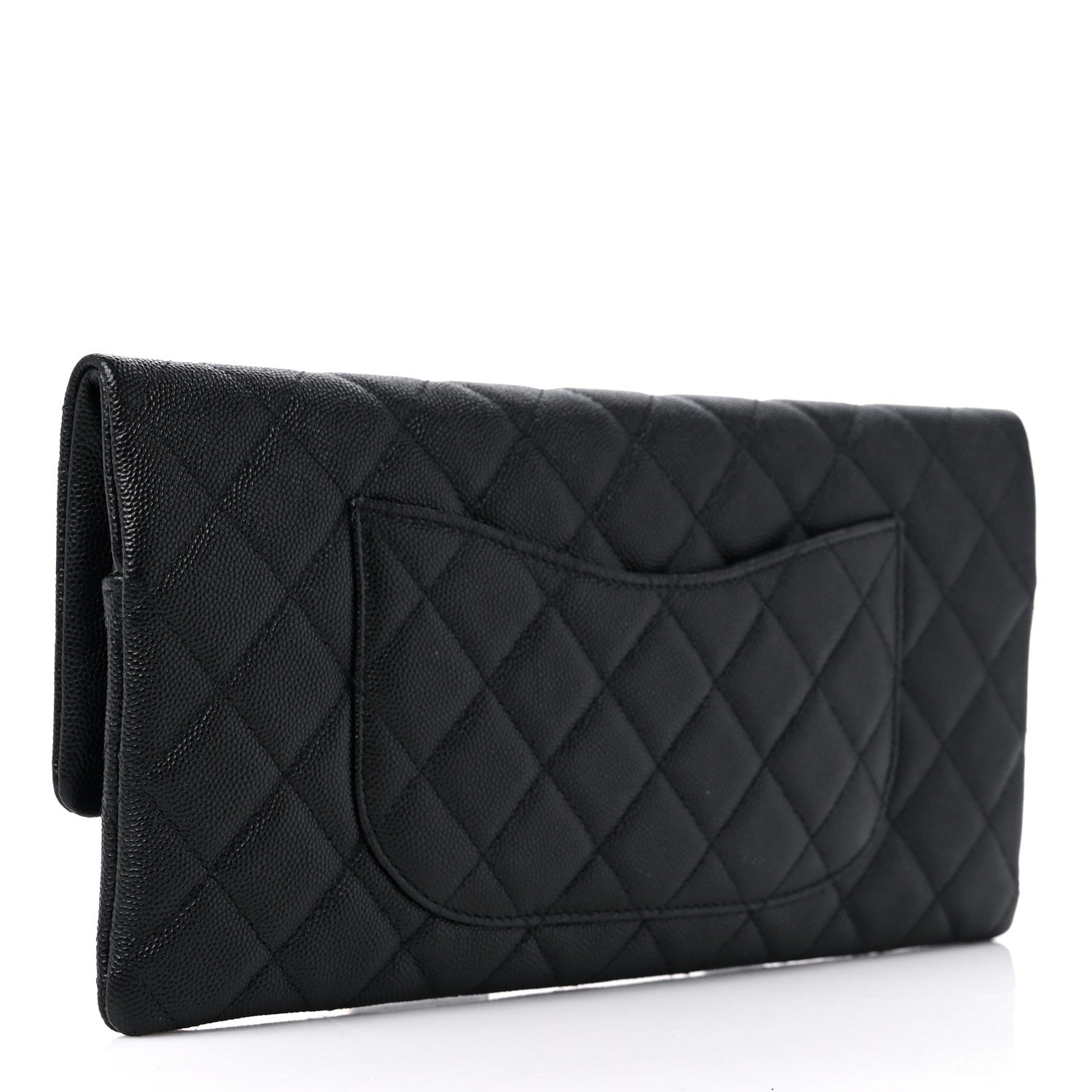 Chanel Caviar Quilted Flap Clutch Black 3 of 11