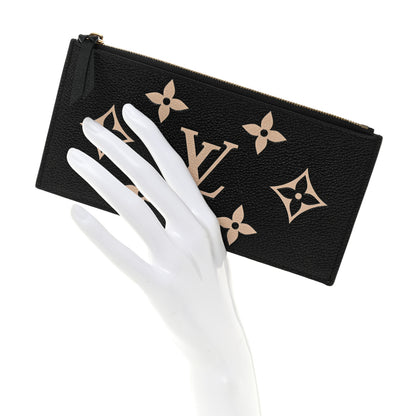Louis Vuitton Empreinte Monogram Giant Crafty Pochette Felicie Zippered Insert Black 2 of 10
