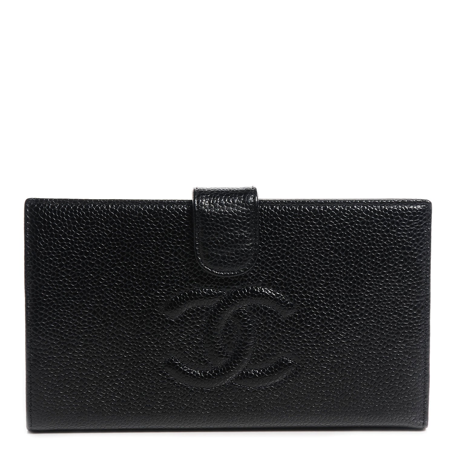 Chanel Caviar CC French Wallet Black 1 of 9