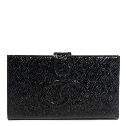 Chanel Caviar CC French Wallet Black 1 of 9