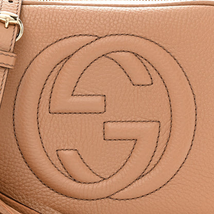 Gucci Pebbled Calfskin Small Soho Disco Bag Camelia 8 of 11