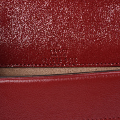 Gucci Tweed GG Monogram Super Mini Dionysus Shoulder Bag Black White Romantic Cherry 8 of 10