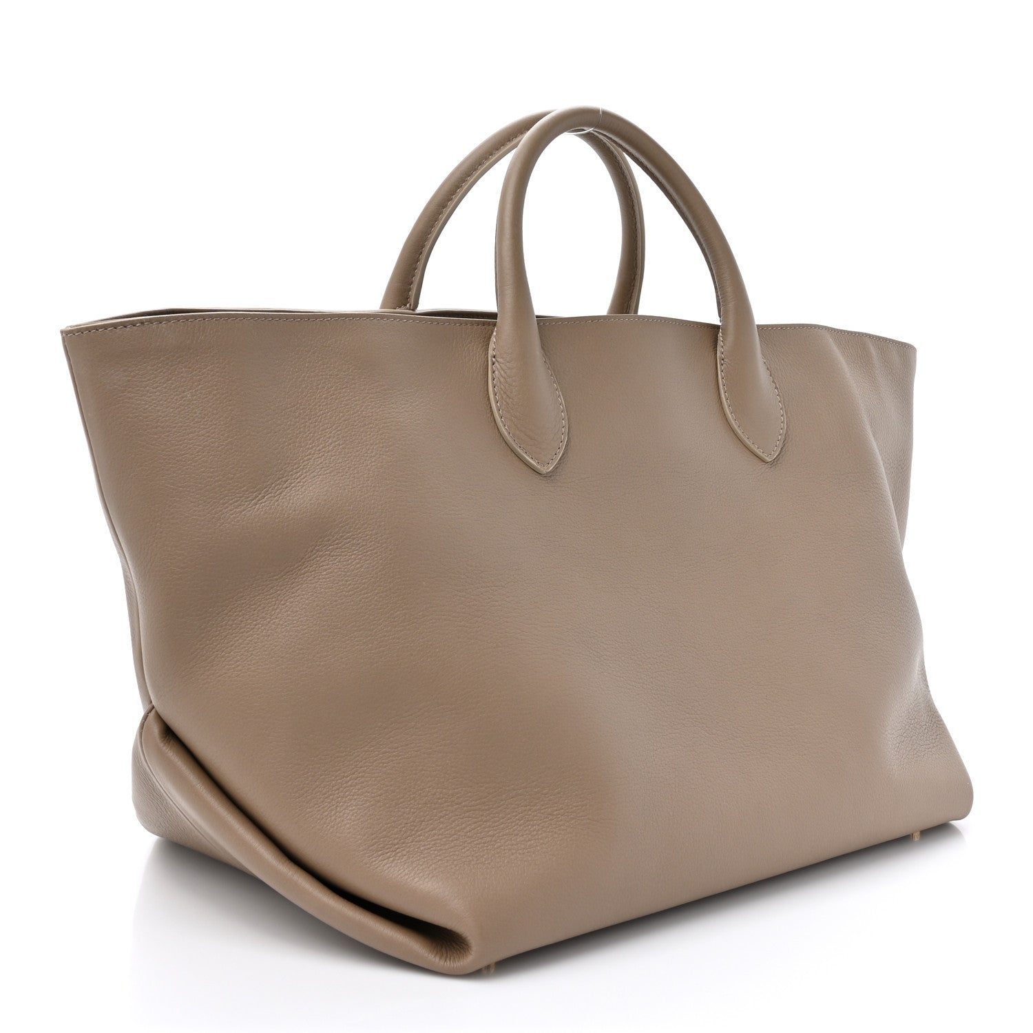 Khaite Pebbled Calfskin Medium Amelia Tote Taupe 2 of 10