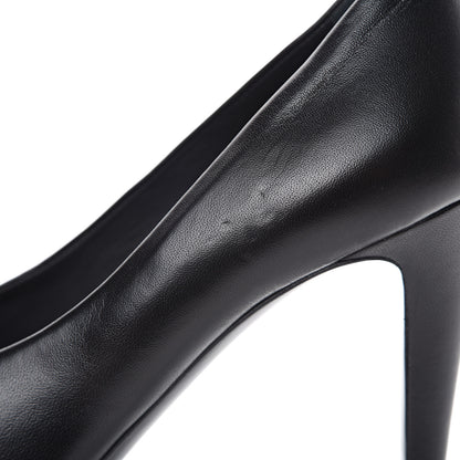 Chanel Lambskin CC Cap Toe Platform Chain Pumps 39 Black 8 of 11