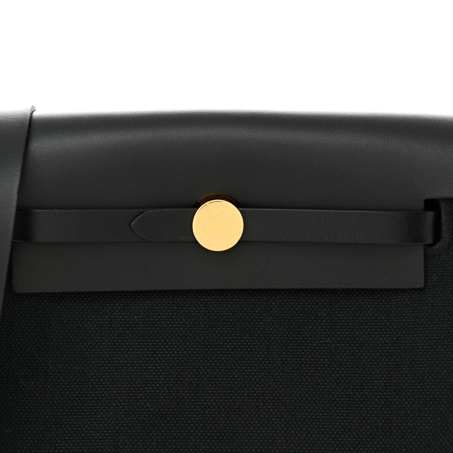 Hermes Military Toile Vache Hunter Herbag Zip Retourne 20 Black 8 of 11