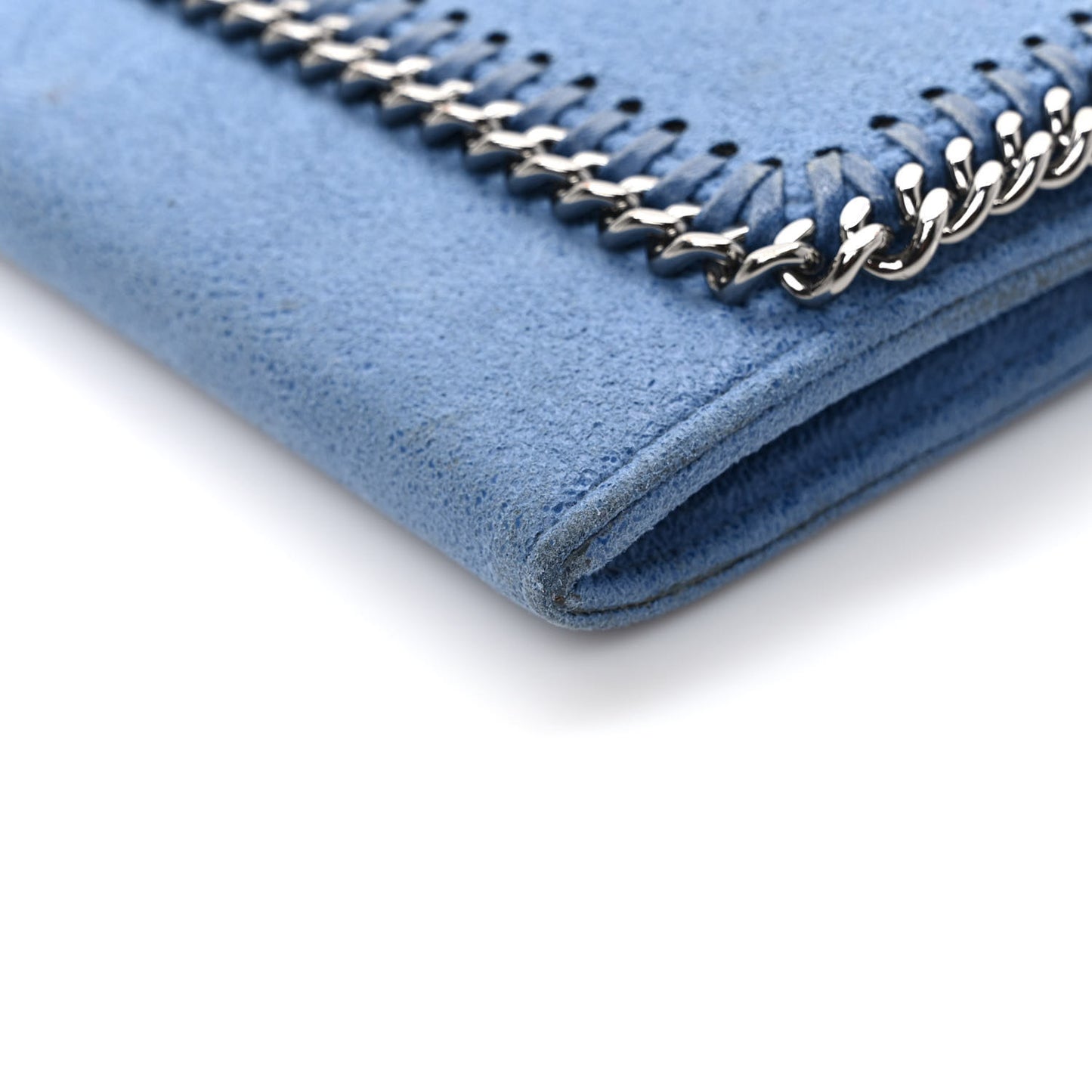 Shaggy Deer Falabella Flap Wallet Blue