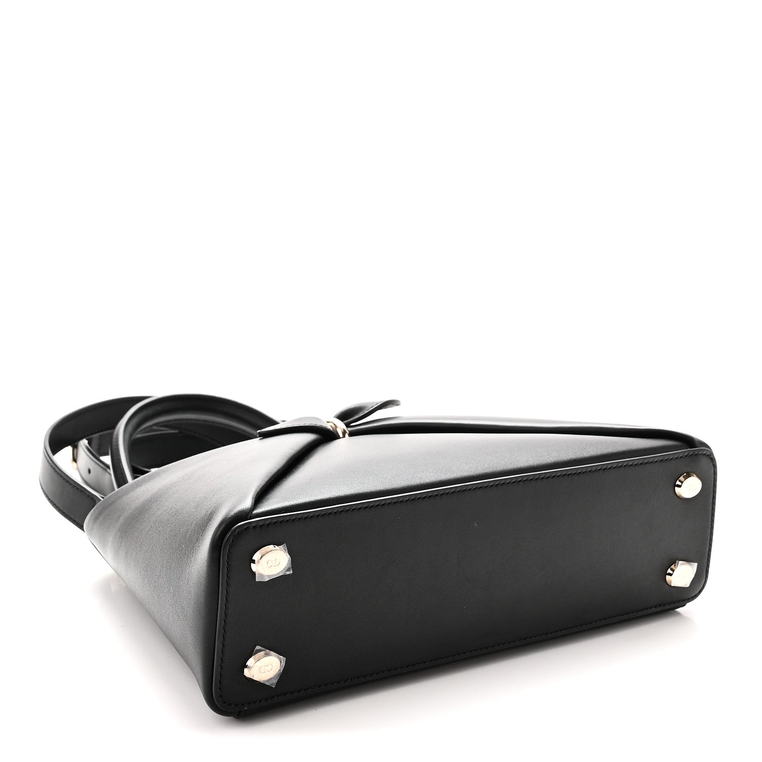 Christian Dior Shiny Smooth Calfskin Small Cigale Bag Black 4 of 9