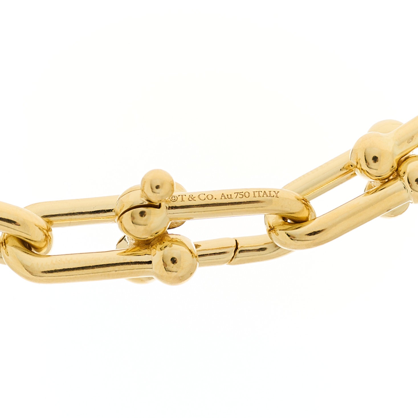 Tiffany 18K Yellow Gold Medium HardWear Link Necklace 4 of 4