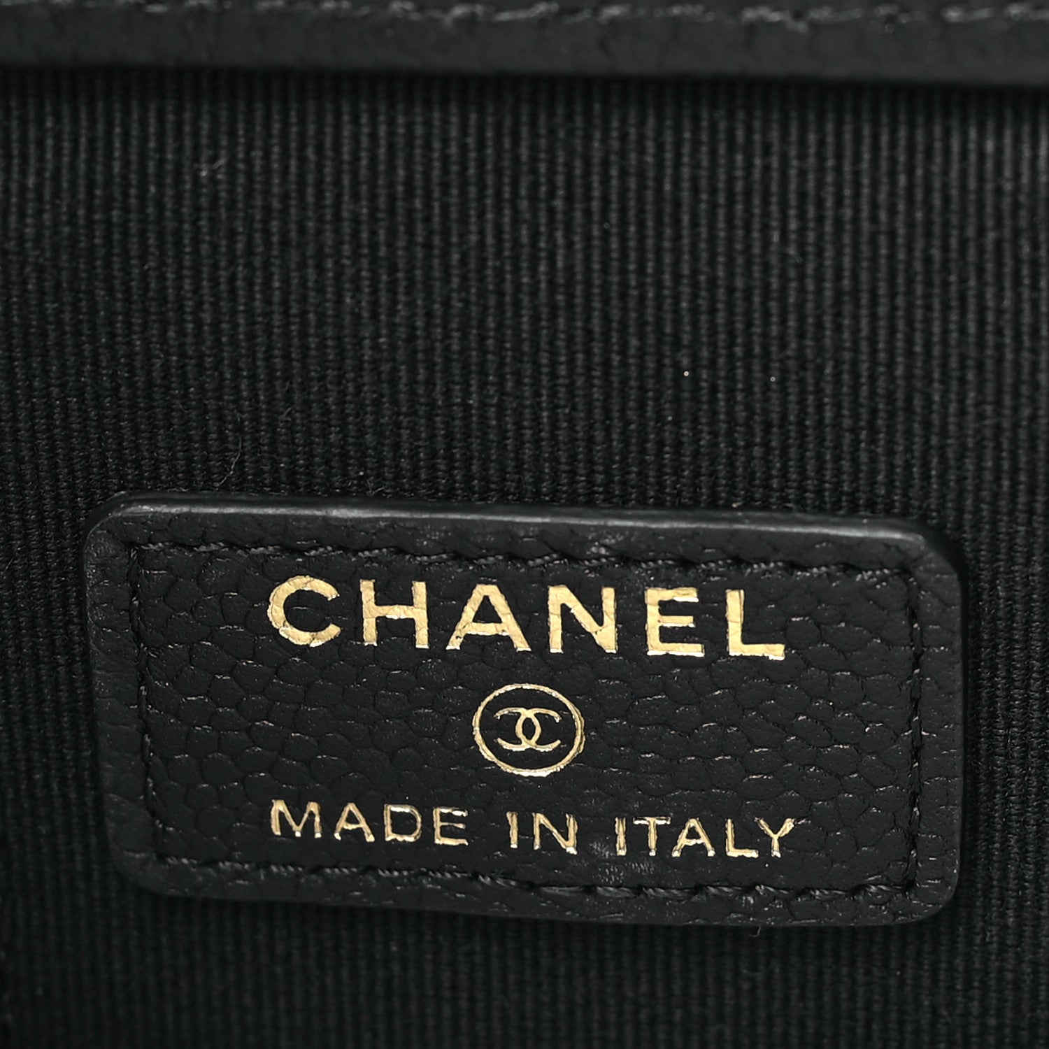 Chanel Caviar Quilted Mini Vanity Case With Chain Black 6 of 11