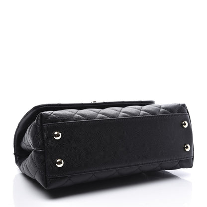 Chanel Caviar Quilted Mini Coco Handle Flap Black 3 of 10