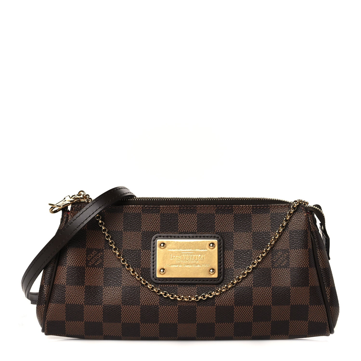 Louis Vuitton Damier Ebene Eva Clutch 1 of 10